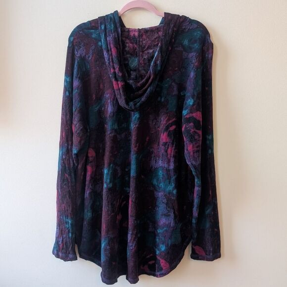 Lane Bryant LIVI Long Sleeve Printed Hooded Top 18-20 - Picture 5 of 8